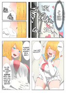 drawing giantess vore blonde comic color futanari penis blue_eyes handheld blood cruel uru
