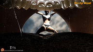 vore tongue mouth teeth handheld saliva hand shrunken_woman throat open_mouth dangle soft_vore set between_fingers manicure looking_at_tiny emi digital_render