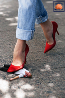 crush collage feet high_heels domination foot_crush shrunken_man cruel under_foot squeezemeflat