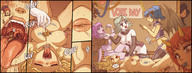 breasts giantess karbo nude pussy vore horns tail tongue multiple_giantesses pubic_hair uvula bondage trapped giantesses multiple_victims vore_day