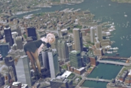 giantess collage city blonde destruction helicopter skyscraper aerial_view intershrinker choa