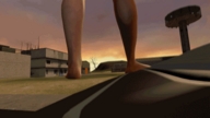 breasts giantess nude pussy barefoot harley_quinn foot_crush pigtails animation point_of_view vehicle_crush digital_render ellie source_film_maker joel