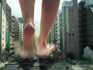 giantess collage city mega destruction barefoot blood foot_crush walking streets vehicles smoke aslan2142