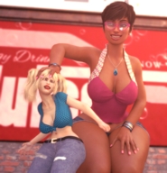 size_difference cleavage glasses mini_giantess amazon jetslasher bully digital_render