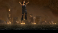 breasts giantess collage city mega destruction rampage cleavage dress fire gothic captain_rand amarie-tinuviel