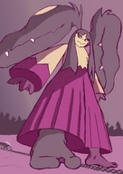 drawing giantess pokemon feet furry anthro color train mawile railroad_tracks grandezu mega_mawile