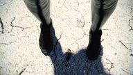 breasts crush blonde handheld glasses brunette superhero shrunken_woman shrunken_man humiliation sneakers leather motorcycle superwoman digital_render lfcfan