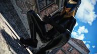 breasts crush blonde handheld glasses brunette superhero shrunken_woman shrunken_man humiliation cruel sneakers leather motorcycle superwoman digital_render lfcfan