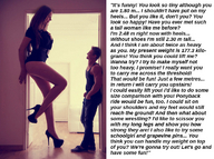 gentle collage long_hair clothed high_heels jeans brunette amazon top dialogue squeezemeflat doorway