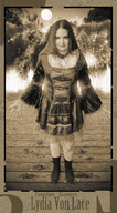 crush blood boots witch shrunken_men chibichan canadian_giantess looking_at_viewer lydia_von_lace