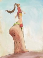 drawing giantess crush color barefoot