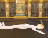 egypt foot_crush animation shrunken_woman digital_render