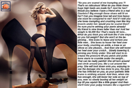 collage blonde high_heels story shrunken_woman shrunken_man floor squeezemeflat imminent_crush