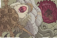 drawing karbo vore color tongue male saliva digestion tongue_play crossdressing source_needed internal_view dark_souls femboy cutaway monster_boy gwyndolin