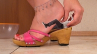 collage feet toes finger domination in_shoe sandals foot_crush hand shrunken_man cruel underneath shoe_crush under_foot pedicure ankle_bracelet imminent_crush