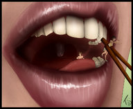 drawing vore shrunken_woman shrunken_man chopsticks tranquil_sprout tranquilsprout