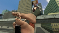 giantess feet city toes barefoot buildings soles harley_quinn between_toes looking_at_tiny digital_render shrunkenlover superfragon