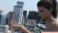 giantess city destruction handheld brunette ponytail scientist outdoors redfiredog digital_render lfcfan unpainted_nails