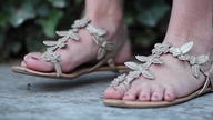 collage feet toes sandals foot_crush running shrunken_man under_foot pedicure raised_foot running_away sidewalk imminent_crush red-neptune about-to-step-on-him