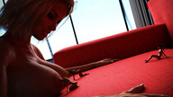 breasts blonde brunette crawling worship shrunken_woman nipple_play looking_at_tiny digital_render lfcfan adeline