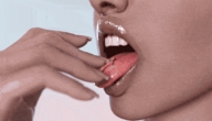 vore tongue mouth teeth finger lips hand animation shrunken_man soft_vore swallowed mike973