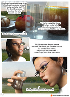 vore tongue mouth teeth glasses story shrunken_men stomach shrunken_people shrunken_woman throat food outdoors willing picnic dialogue panels emi digital_render eatmei