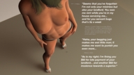 breasts high_heels underwear story shrunken_man cruel set captions point_of_view digital_render pixaliant