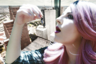 giantess collage city mouth photoshop hand skyscraper between_fingers imminent_vore rooftop_view marcrtr charlotte_valis