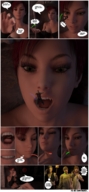 vore comic mouth finger shrinking witch foot_worship hand worship shrunken_man advertisement swallowed between_fingers manicure licking_lips panels looking_at_tiny digital_render smogass shrunken_captives