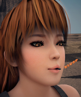 giantess vore mouth desert brown_eyes red_hair kasumi digital_render smogass