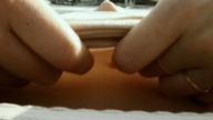 breasts cleavage navel belly animation point_of_view chin