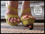 collage feet toes shoes blood foot_crush shrunken_woman cruel carpet italian digital_render starkadhr