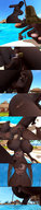 giantess insertion vore swimsuit beach handheld anal_insertion dark_skin inside_stomach full_tour digital_render madamemaeve
