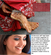 collage micro barefoot brunette smiling story shrunken_man looking_down nail_polish ankle_bracelet earrings bracelet