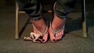 collage feet licking toes foot_worship shrunken_man pedicure floor msku