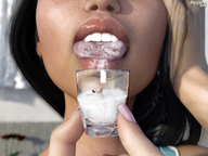 tongue mouth finger saliva domination lips glass shrunken_man cruel drowning spawngts digital_render