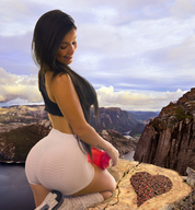 giantess collage brunette smiling lake sky cliff worshipers canyon redcoffee1 bianca_anchieta