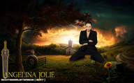 giantess collage sun kneeling farm church looking_at_viewer angelina_jolie giantessbuster209