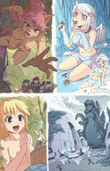 drawing giantess karbo vore wings blonde color tongue