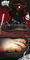 micro feet barefoot soles shoes sweat domination insole smiling in_shoe red_hair teasing laughing female_domination cruel trapped dirty smelly mspaintgts imprisoned aero humid