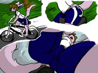 drawing pokemon furry anthro brunette espeon oc on_seat emmacat64