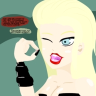 drawing blonde blue_eyes handheld story between_fingers dante imminent_vore winking trish devil_may_cry deepestinside