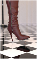 barefoot high_heels domination shorts running shrunken_man boot digital_render afraid gfsm imminent_foot_crush