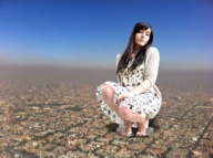 giantess collage landscape city mega destruction barefoot buildings dress pedicure aerial_view looking_at_viewer smog parkoal16