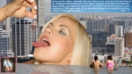 giantess collage vore city blonde tongue finger buildings story hand shrunken_man skyscraper dangle between_fingers jenni_czech looking_at_tiny imminet_vore parkoal16 rooftop_pool