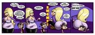 breasts drawing crush wings blonde comic color long_hair butt crossover cleavage glasses fairy ponytail mini_giantess boots unknown_artist sitting jacket suffocate disney earrings belt dialogue source_needed thick_thighs gravity_falls fairly_odd_parents pacifica_northwest vrown