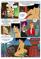 breasts drawing giantess nude city mega comic black_hair color butt robot destruction cleavage purple_hair asian ponytail leela futurama dialogue bender looking_in amy_wong philip_j_fry professor_farnsworth new_new_york