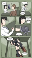 drawing growth giantess comic black_hair color ripped_clothing jj-psychotic beetle
