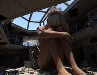 growth giantess nude blonde butt destruction barefoot sitting runswithferrets digital_render