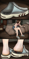drawing crush micro feet comic color soles shoes blood insole in_shoe unaware heel trapped mspaintgts silent_hill eileen the_room